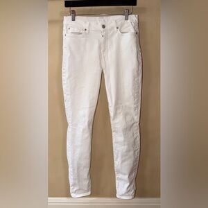 7 For All Mankind Women's The Skinny Jeans, Clean White, Size 29